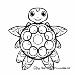 Turtle mandala coloring pages