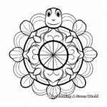 Turtle mandala coloring pages