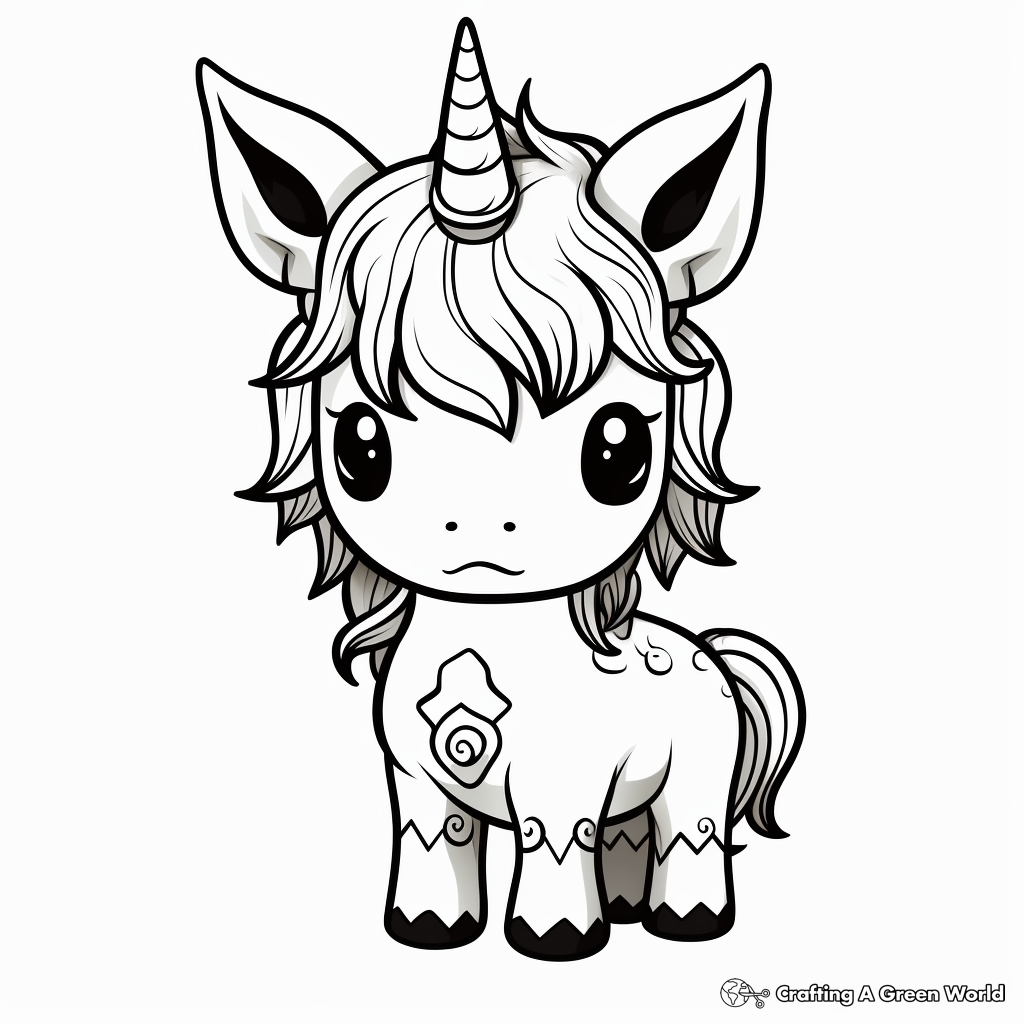 Kawaii cow coloring pages