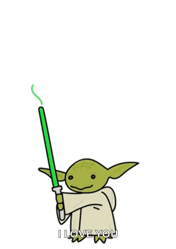 Yoda cute love quote i love you gif