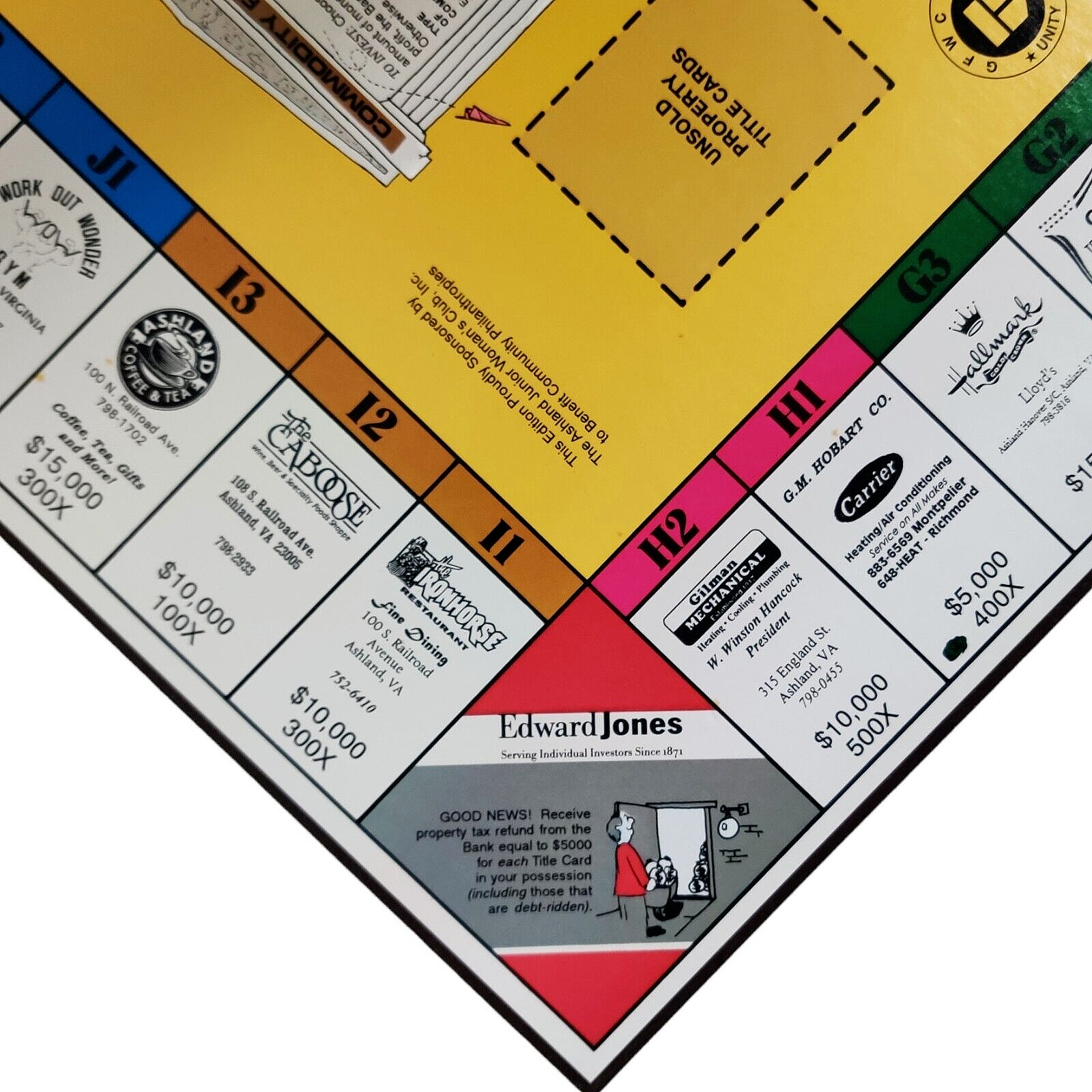 Wheeler dealer ashland virginia board game monopoly