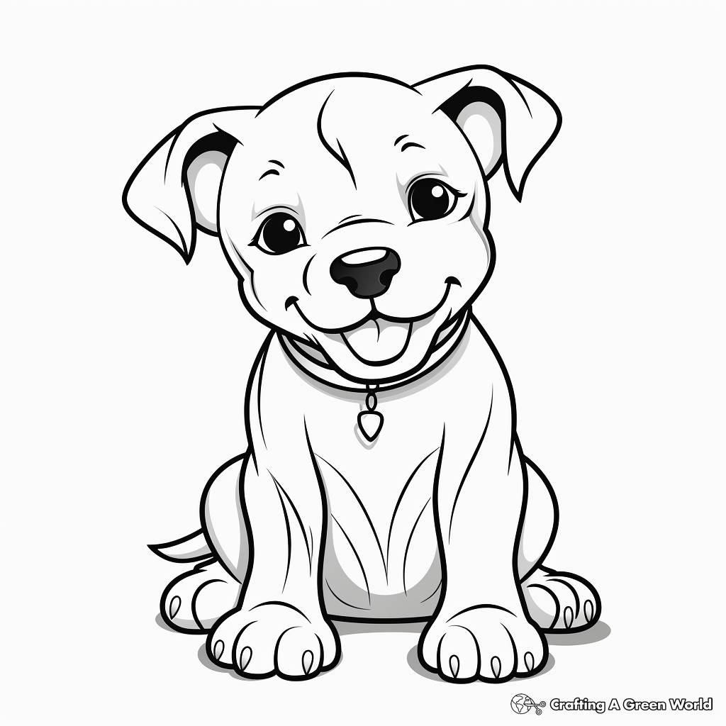 Pitbull coloring pages