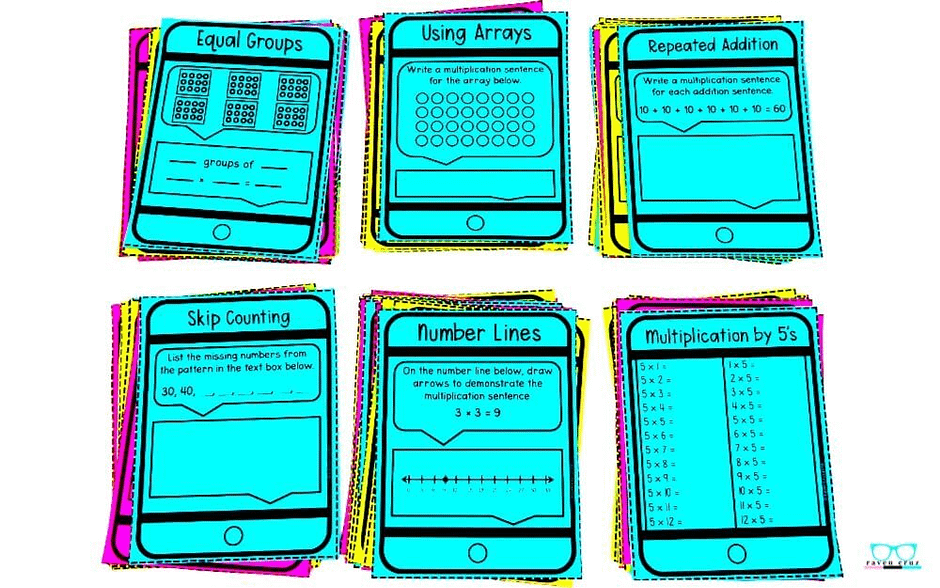 Multiplication and division centers for rd grade