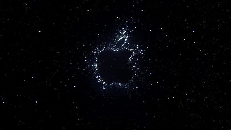 Apple event wallpaper k iphone apple logo dark background technology