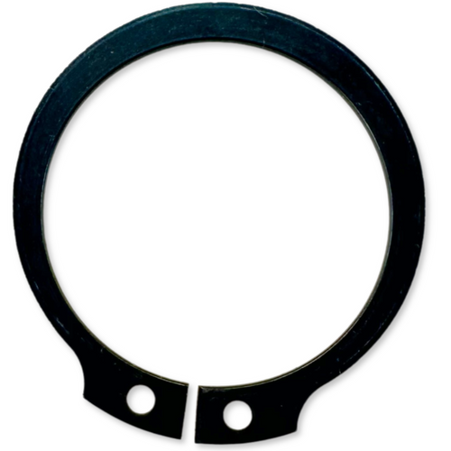 Case backhoe snap ring for pins