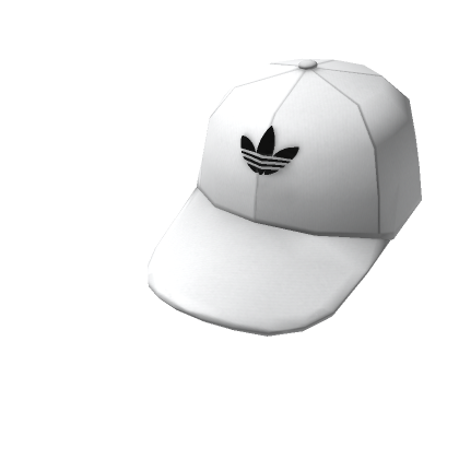 Adidas white backwards baseball cap roblox item