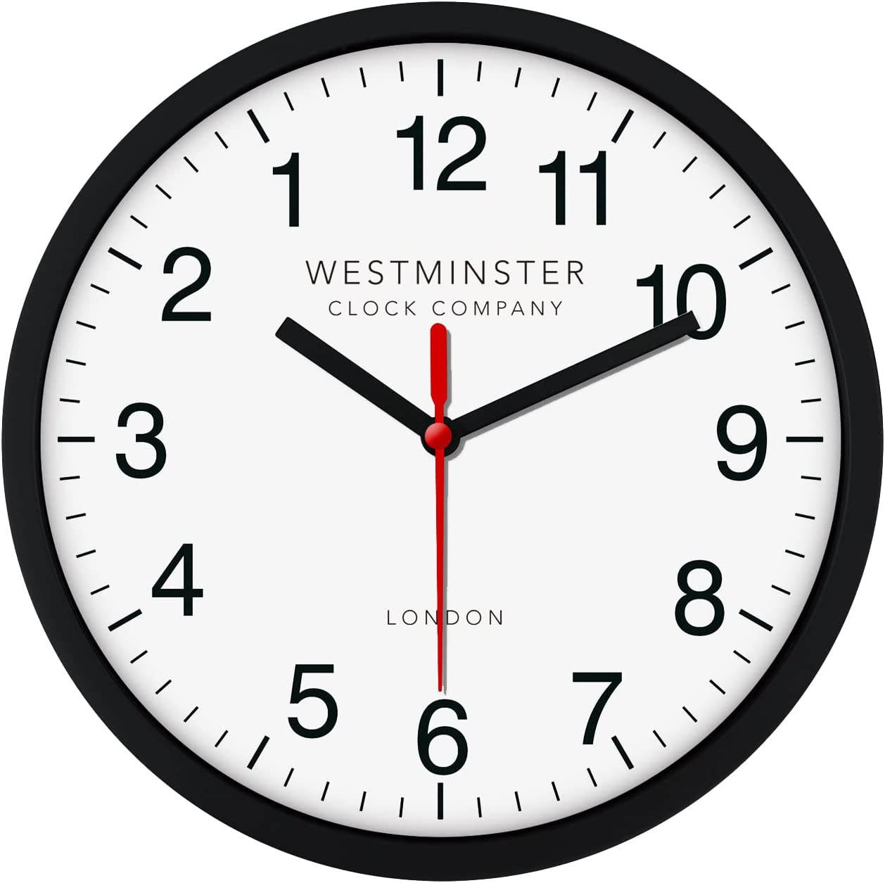 Westminster backwards clock wall clock runs counterclockwise and reverse