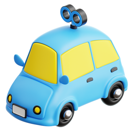 Car toy d icon download in png obj or blend format