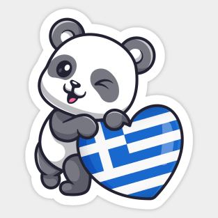 Greece flag map stickers for sale