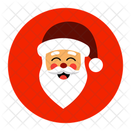 Happy santa emoji icons