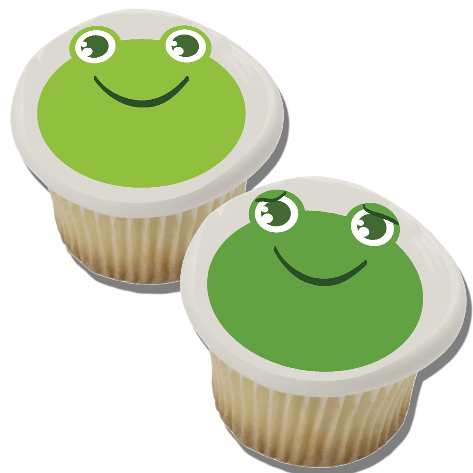 Cute frogs edible cupcake toppers decoration