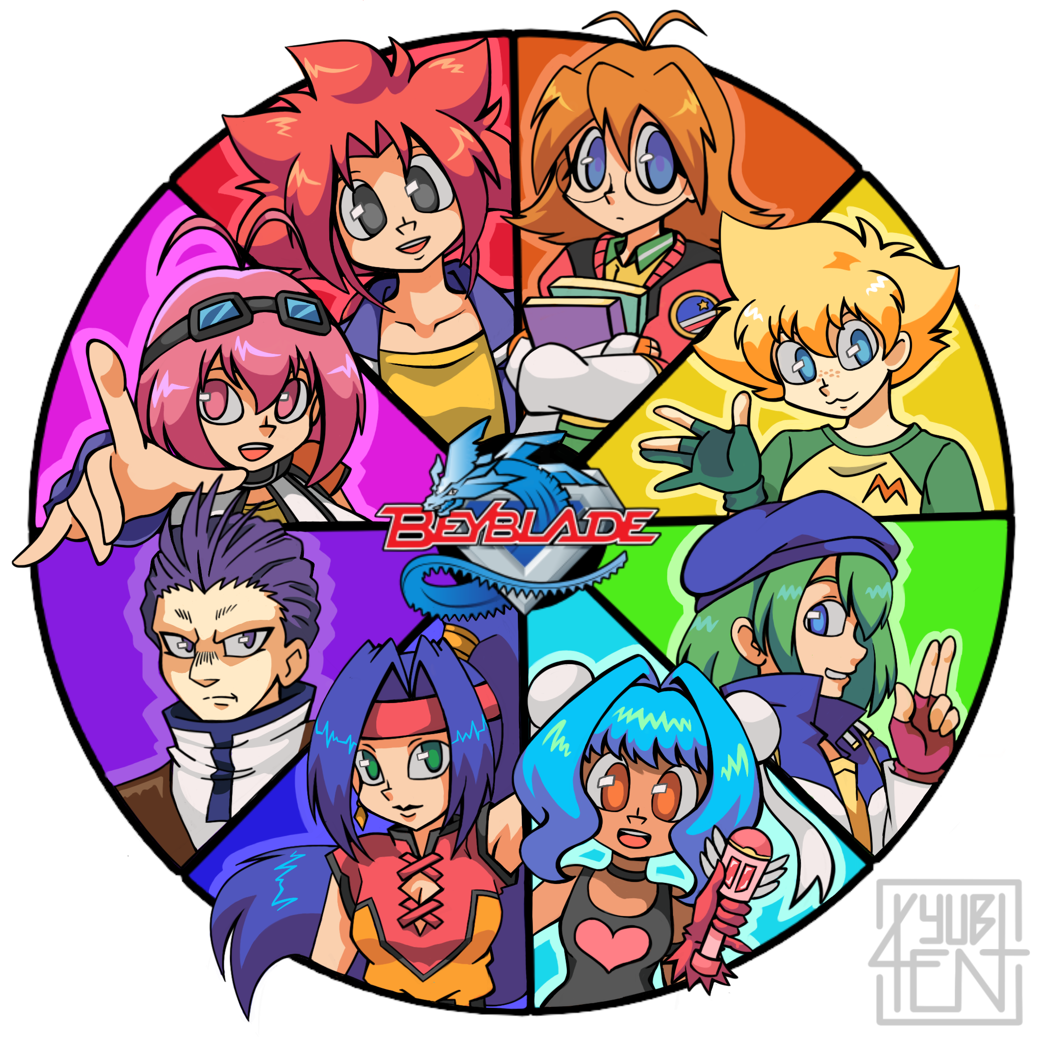 Beyblade color wheel challenge by kyubiken on