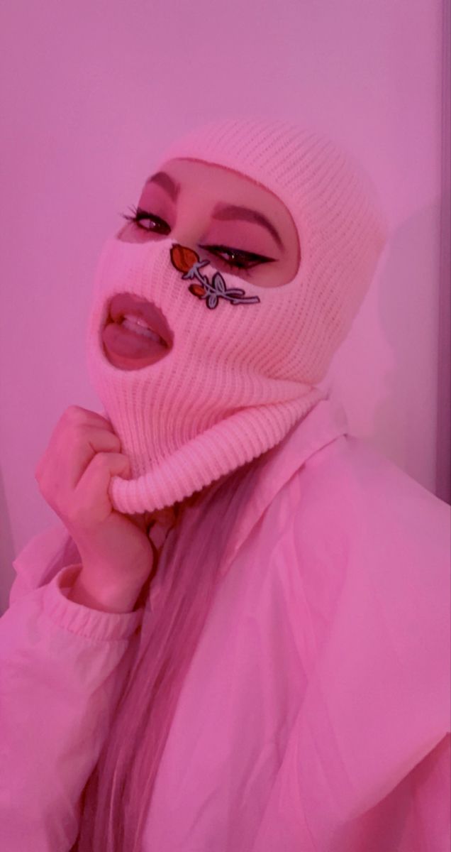 Balaclava aesthetic girl ski girl gangster girl mask girl