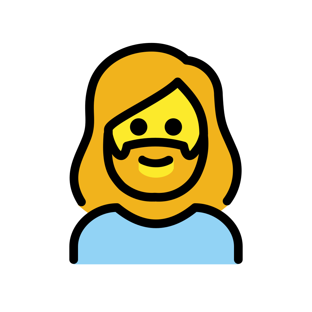 Ðâï woman beard emoji