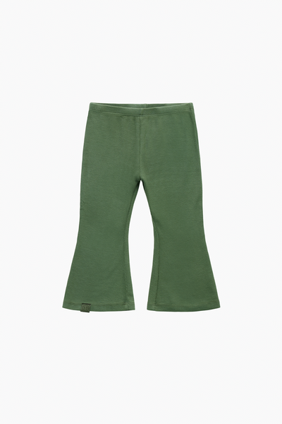 Ribbed modal kids flare pants