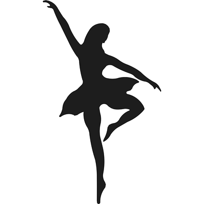 Sp ballerina dancer silhouette nutcracker cardboard cutout standee stand