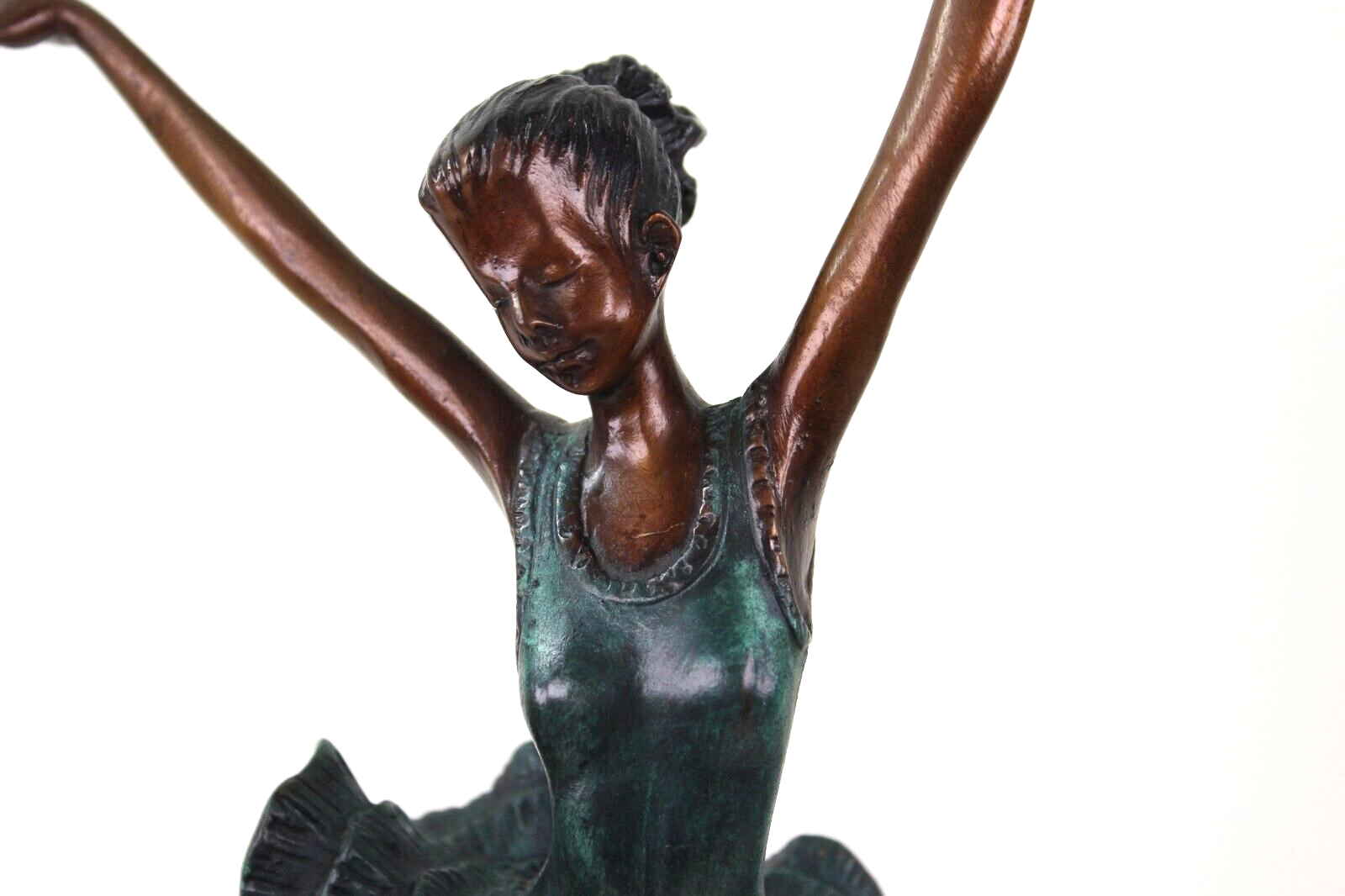 Pierre le faguays a fayral bronze ballerina art deco sculpture h