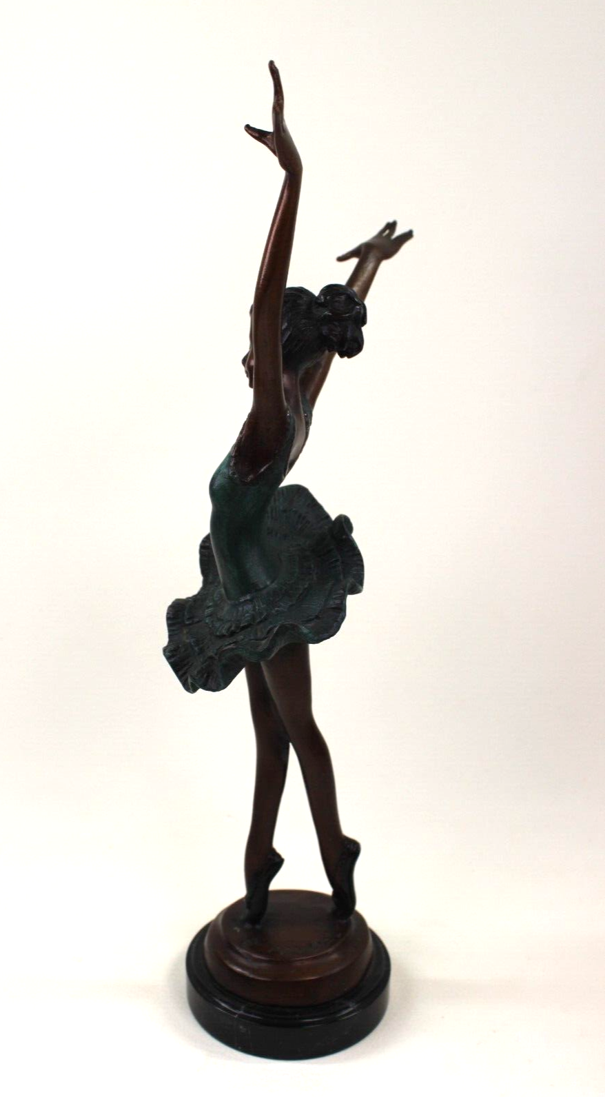 Pierre le faguays a fayral bronze ballerina art deco sculpture h