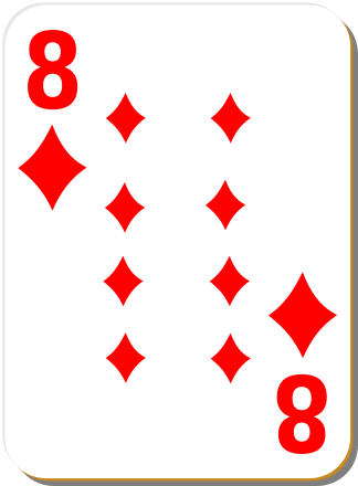 A deck of cards with the number on it clip art image