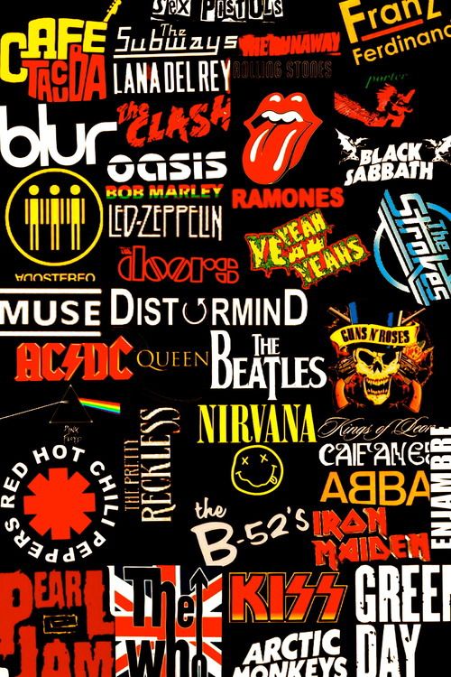 Tumblr we heart it rock band logos band wallpapers rock band posters