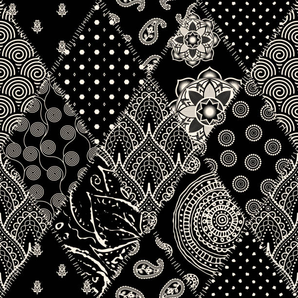 Black bandana wallpaper background illustrations clip art