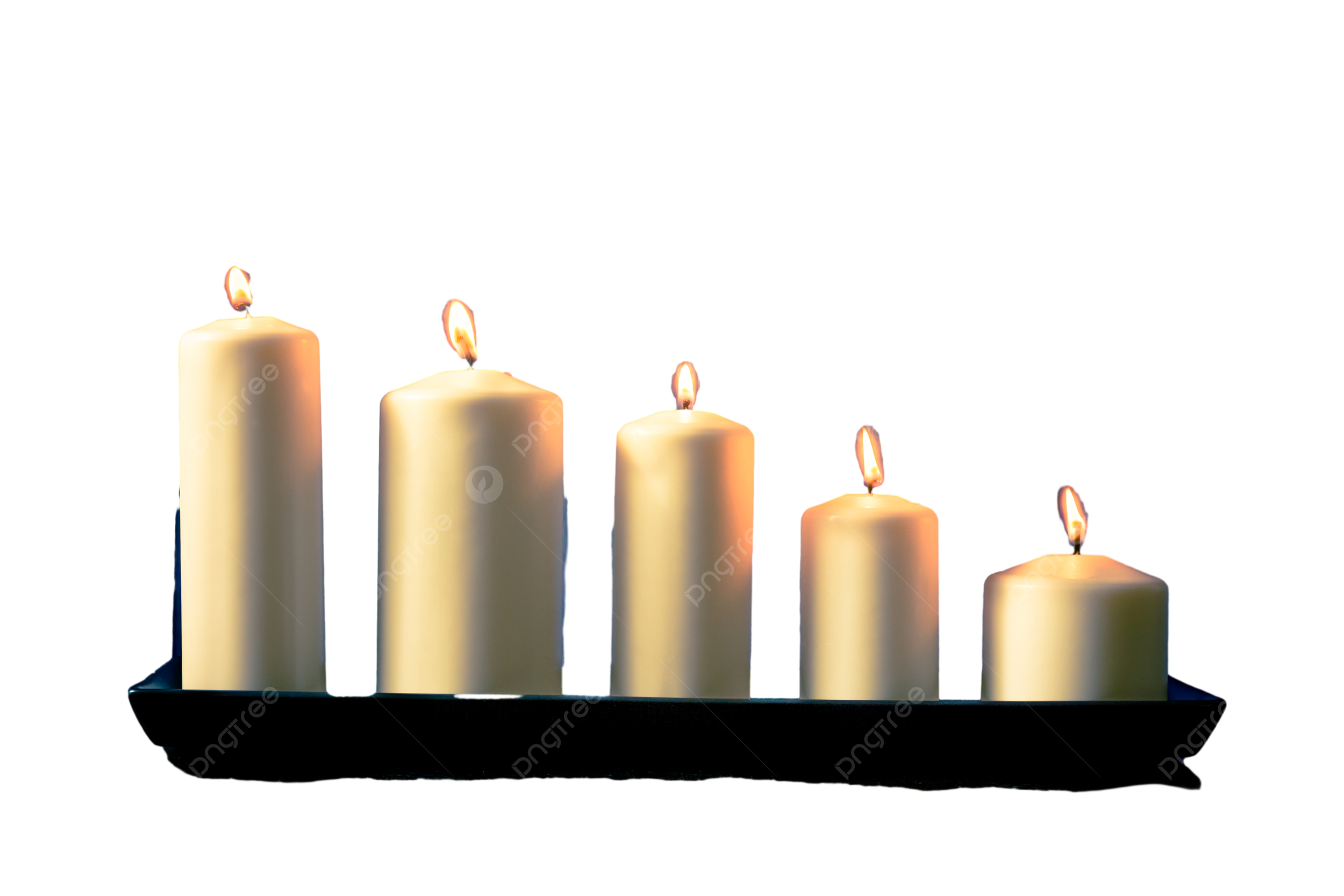 Velas blancas png imãgen transparent