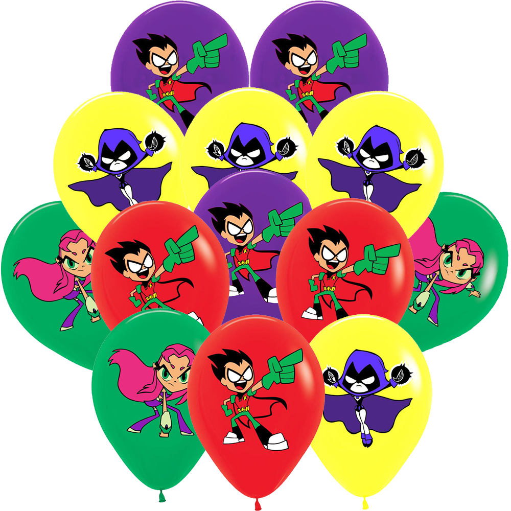 Teen titans balloons cake cup plate table birthday party decoration theme idea