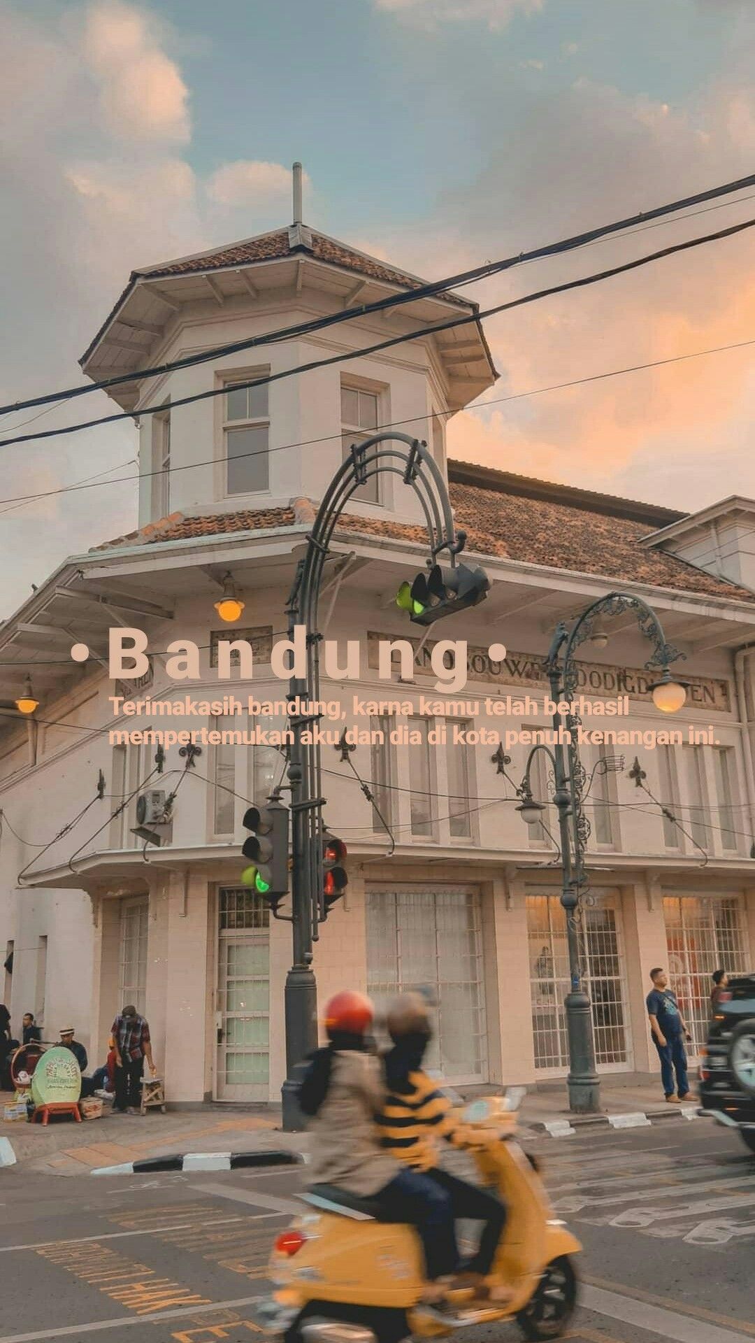 Bandung fotografi perjalanan estetika kota pemandangan kota