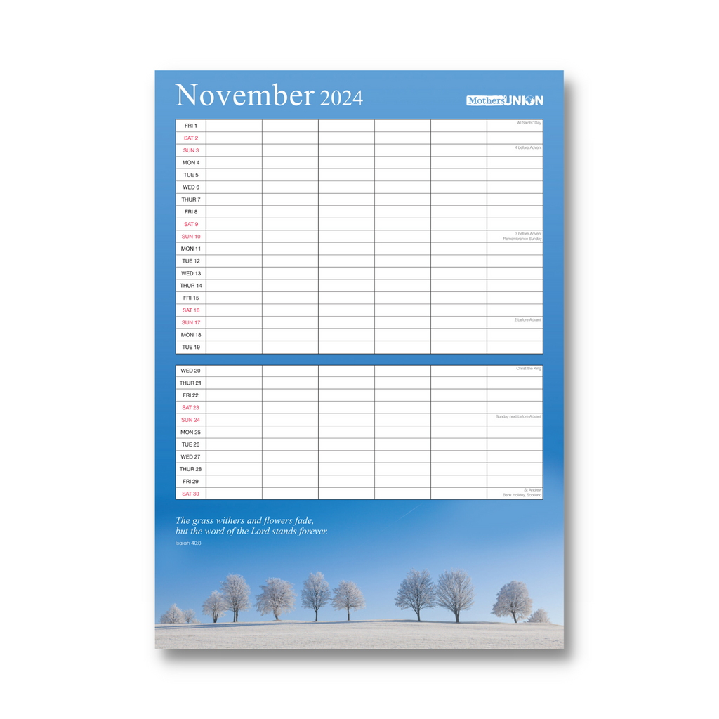 Mothers union year planner â mothers union shop