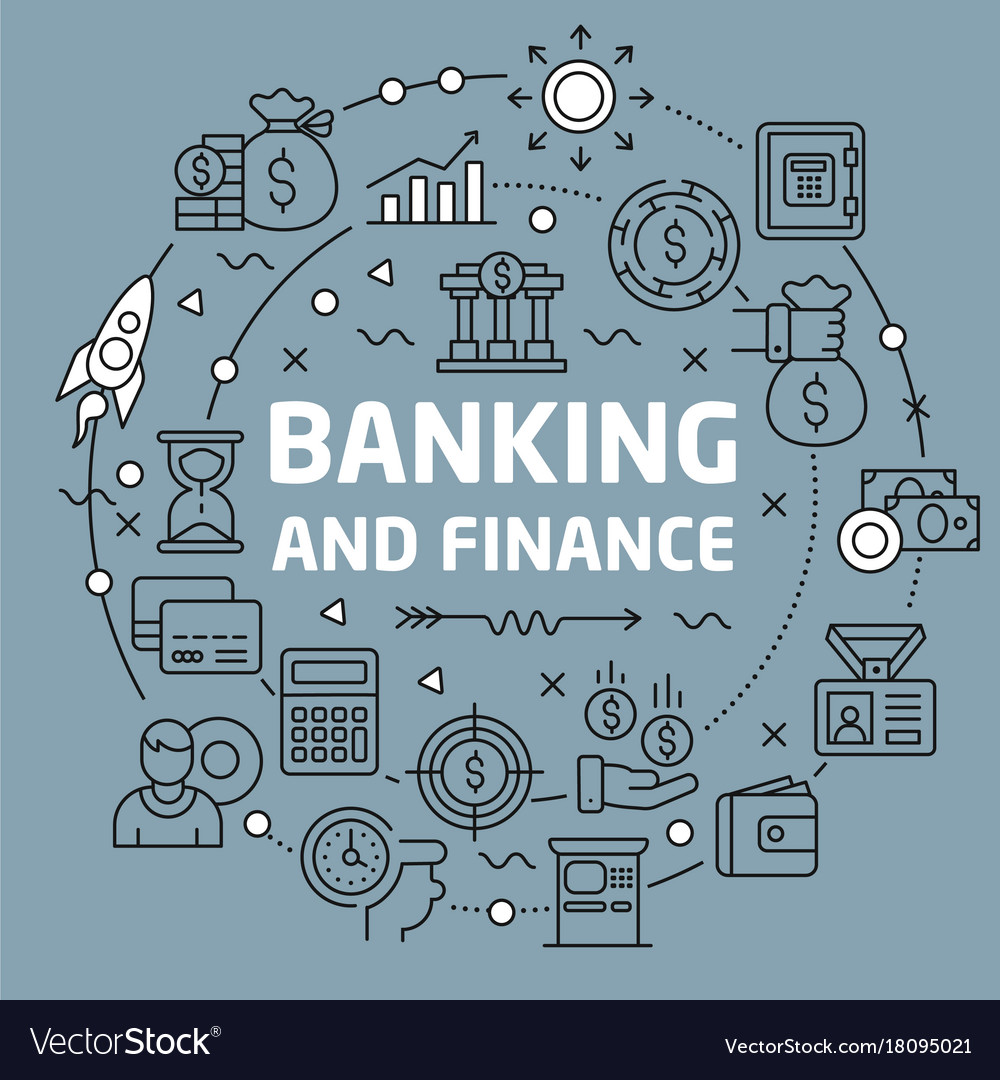 Lines background banking and finance royalty free vector