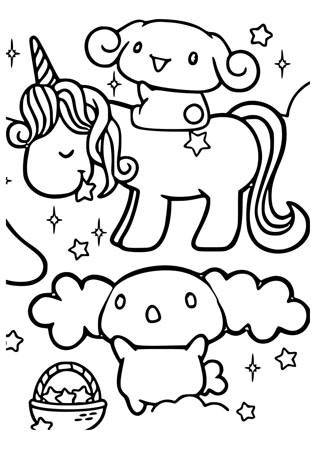 Free printable cute kawaii rider coloring page sheet and picture for adults and kids girls and boys