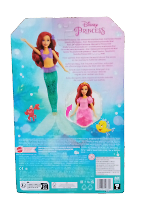 Disney little mermaid transforming mermaid to princess ariel play doll movie