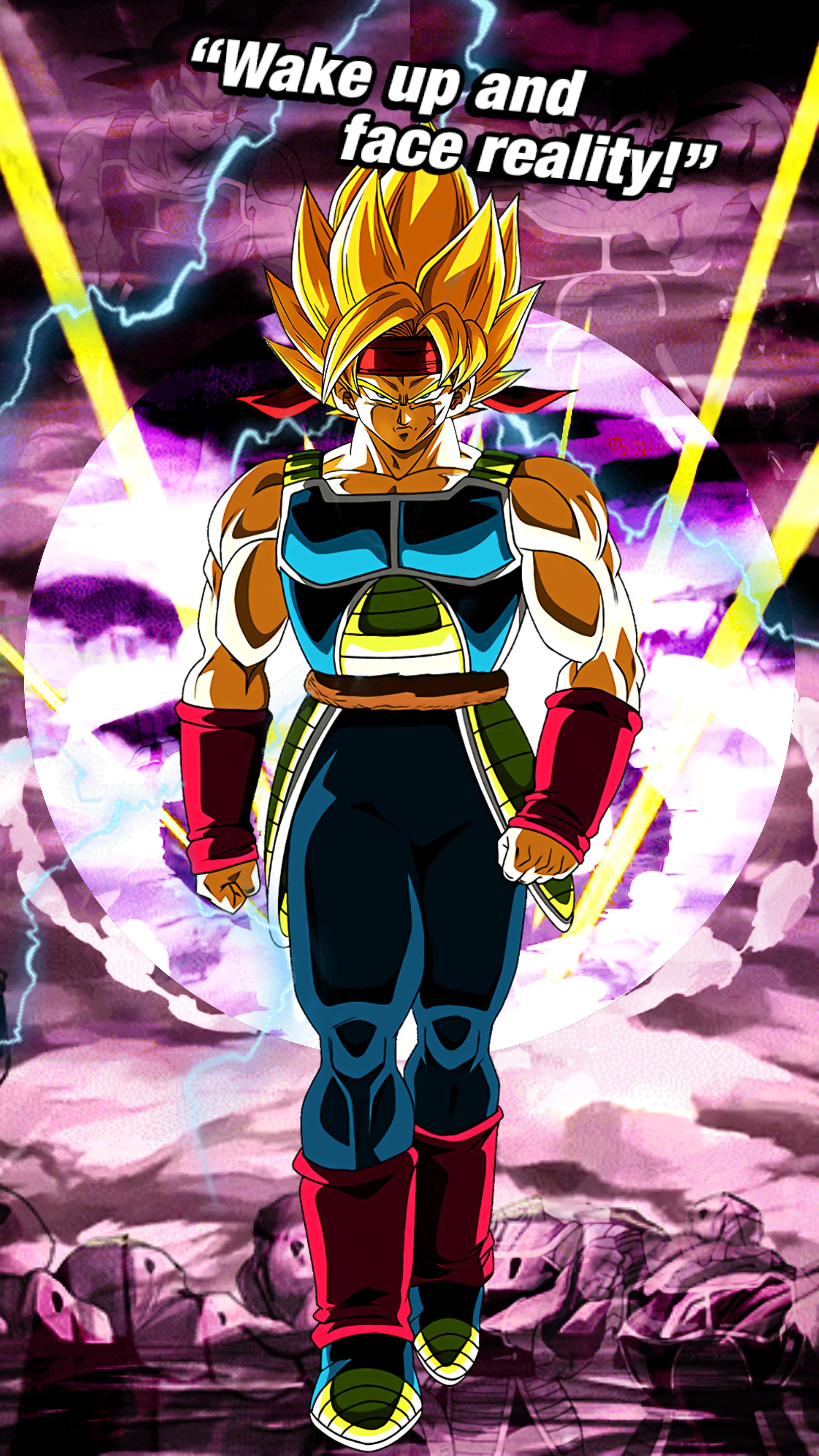 Raging counterattack super saiyan bardock phone wallpaper rdbzdokkanbattle