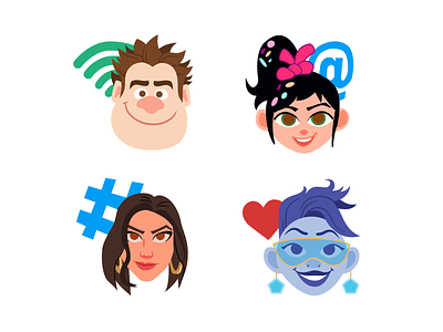 Ralph breaks the internet twitter emojis by bare tree media on