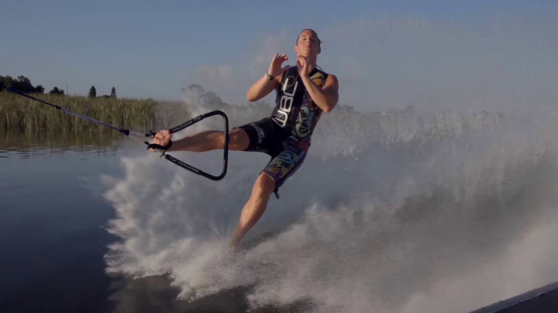 Barefoot waterskiing world champion