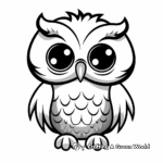 Finished owl coloring pages