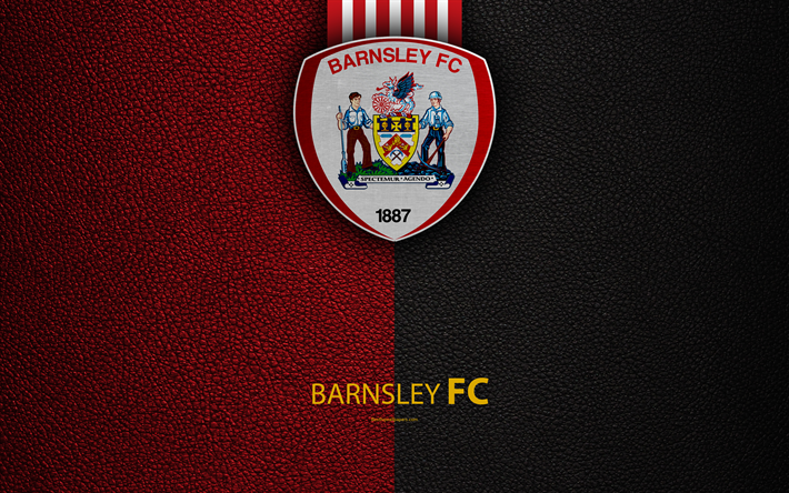 Download wallpapers barnsley fc k english football club logo football league championship leather texture barnsley uk efl football second english division for desktop free pictures for desktop free