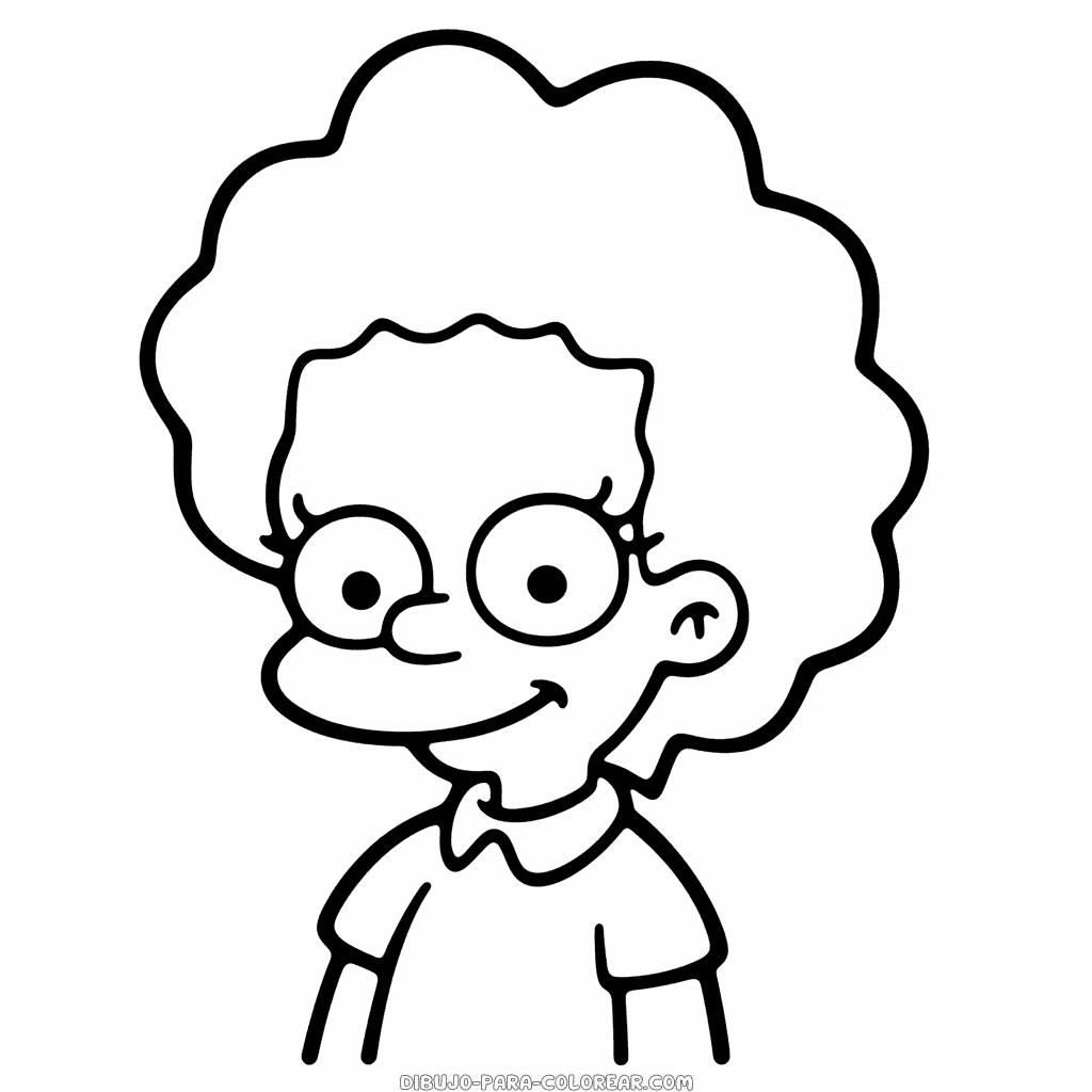 Dibujo de lisa simpson los simpson dibujo para colorear