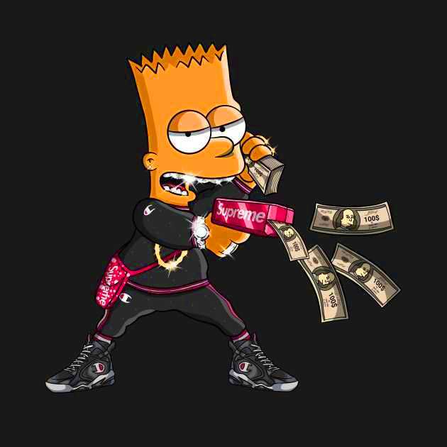 Download Free 100 + bart simpson drip Wallpapers