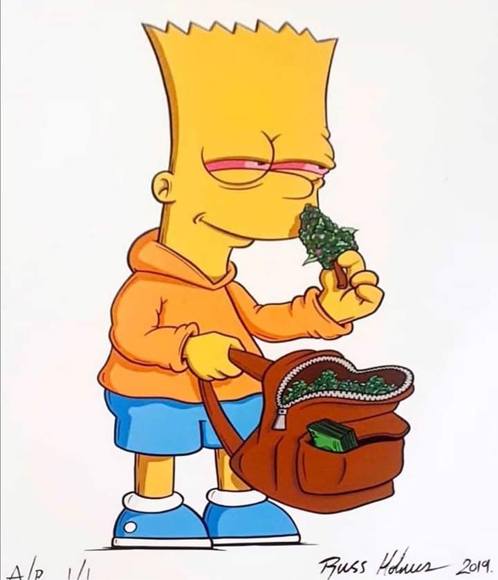 Download Free 100 + bart simpson weed Wallpapers