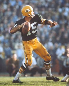 Gbp rip bart starr en football americain football but football