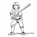 Baseball coloring pages