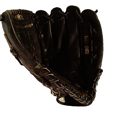 Rawling righted baseball glove edge ucated heel black inches