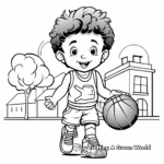 Basketball coloring pages