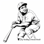 Baseball coloring pages