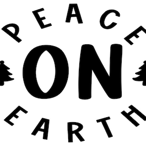 Peace on earth decal