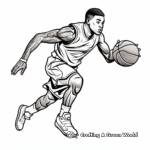 Basketball coloring pages