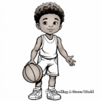 Basketball coloring pages