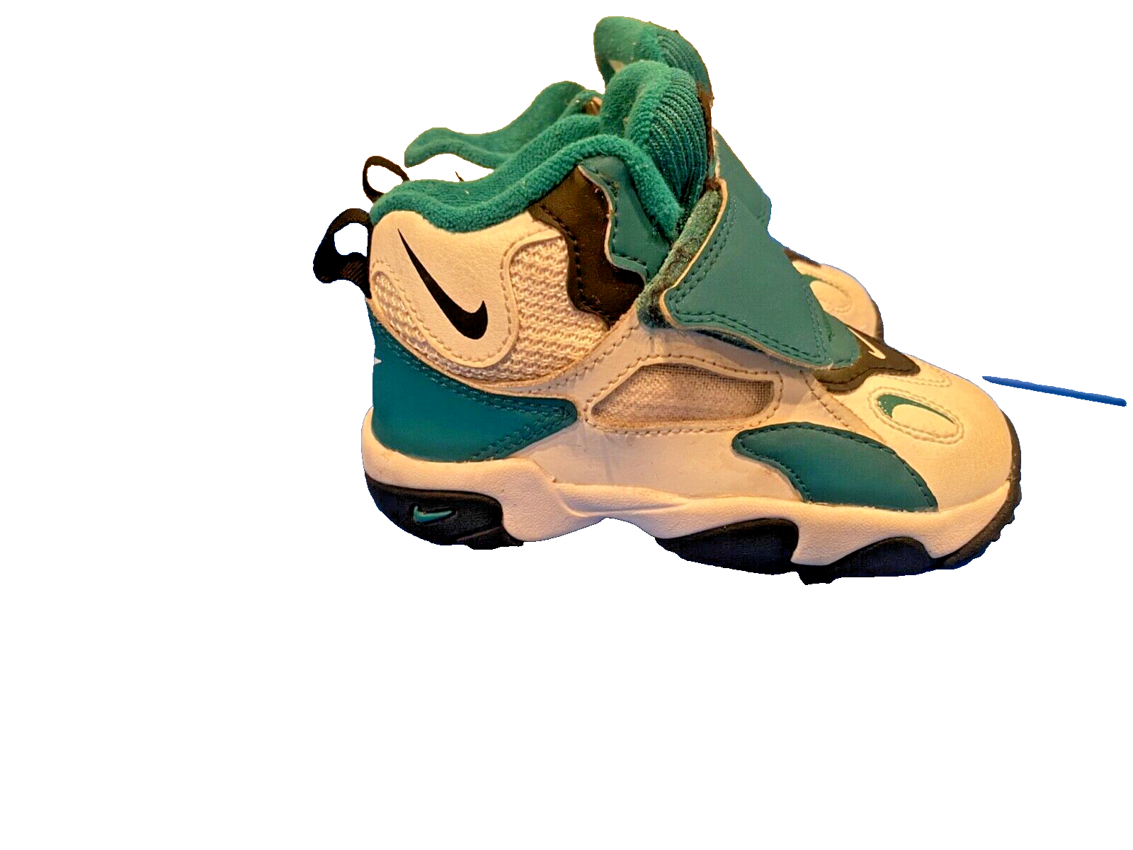 Nike speed turf baby sneakers shoes boys size c greenwhiteblack bv