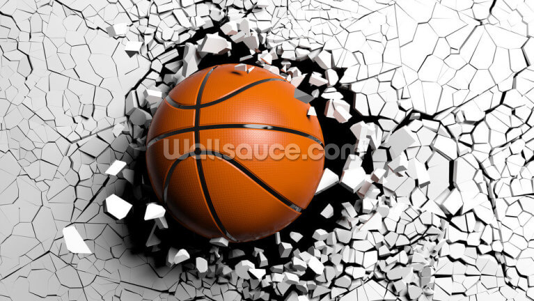 Basketball Fabric, Wallpaper and Home Decor